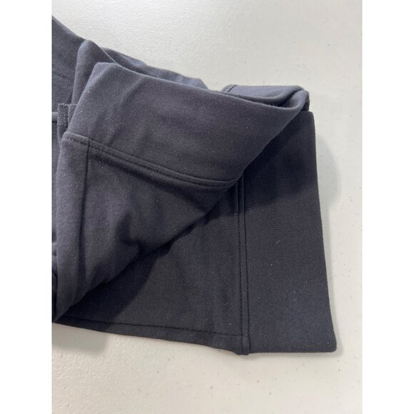 HUE Utopia Cotton Blend Legging Size Medium Pull On Elastic Waist Black Active - Picture 3 of 6